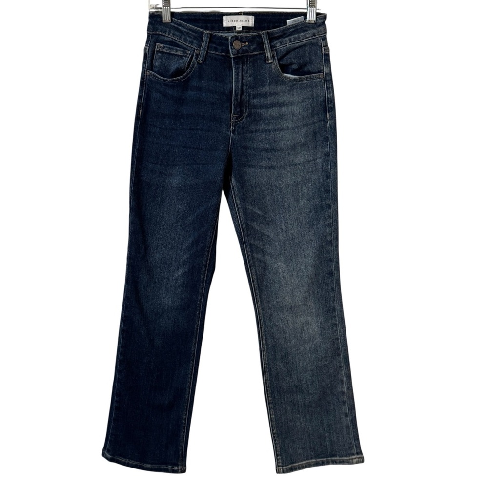 Citizens of Humanity Dark Wash Cropped Straight Jeans - Dark Blue